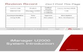 iManager U2000 Introduction