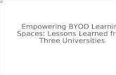 Empowering BYOD Learning Spaces: Lessons Learned from Three Universities (289094769)