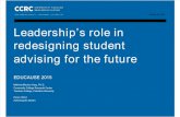Leadership's Role in Redesigning Student Advising for the Future  (288543477)