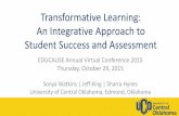 Transformative Learning: An Integrative Approach to Student Success and Assessment (288383307)