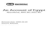 An Account to Egypt- Herodotus