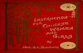 Etiquette - Instruction for Chinese Girls & Women - Lady Tsao 1880