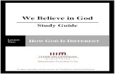 We Believe In God - Lesson 2 - Study Guide