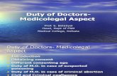 Duty o fDoctors -Medicolegal Aspect Doc POV