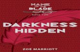 Darkness Hidden: The Name of the Blade, Book Two Chapter Sampler