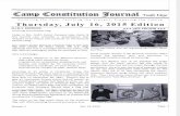 Camp Constitution Journal Thursday July 16, 2015