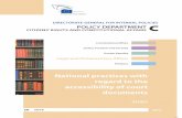 2013-00-00 National Practices With Regard to the Accessibility of Court Documents_European Parliament
