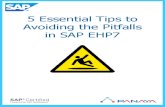 5 Essential Tips to Avoiding the Pitfalls in SAP EHP7