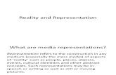 Reality and Representation