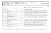 ES Parent Bulletin Vol#14 2015 Mar 13