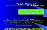 Application of Ergonomics in Industry