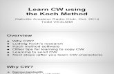 Learn CW Using the Koch Method