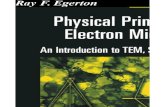 Physical Principles of Electron Microscopy an Introduction to TEM, SEM, And AEM