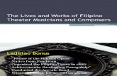 The Lives and Works of Filipino Theater Musicians