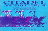 Citadel Miniatures Catalogue 1982 Blue