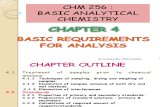 Chapter 4 - Basic Requirements for Analysis