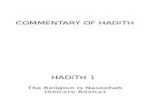 Explanation of Hadith_addin Nasihah