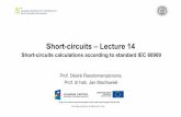 Short Circuit Presentation Lecture 14 SC Calculations According to Standard IEC 60909