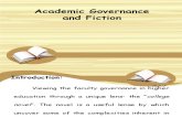 Academic Governance and Fiction