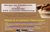Integrating Blogs Into Lesson Planning