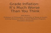 Dr. Robert Koons - Demoralized Zone: Grade Inflation and U.S. Workforce Competitiveness