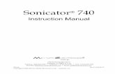 Mettler Sonicator 740 and 740x User Manual