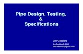 Pipe Design, Testing, & Specifications