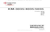 KM-3035, KM-4035, KM-5035 Service Manual