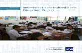 Indonesia: Decentralized Basic Education Project
