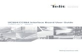 Telit UC864 CC864 Interface Board User Guide r4