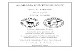 Alabama Hunting Survey  2013-2014