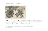 Winter Conversations for Two Violins