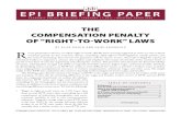 The Compensation Penalty of Right-To-Work” Laws - Econ Policy Institute