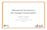 Behavioral Economics for Energy Conservation
