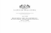 Malaysia - Act 118 - Housing Development (Control and Licensing) Act 1966