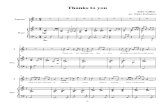 Tyler Collins - Thanks to You Music Sheet