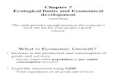 Chapter 7 Ecological Limits and Economic Devlopment