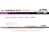 Apricot2014 - Inter-As l3vpn