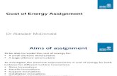 Cost of Energy Assignment - 2014
