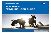 MTP850 S Feature User Guide