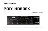 POD HD500X Advanced Guide- English ( Rev a )