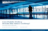 Can Public Policy Break the Glass Ceiling? Lessons from Abroad