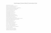 Exchange PowerShell Command List