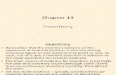 Chapter 13 Inventory