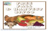 Free Fall Harvest Bingo Game