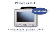 Yakumo alphaX GPS PDA user manual