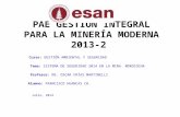 Mina Morococha.- Gestion Integral p' La Mineria Moderna (PAE-ESAN)