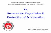 18. Preservation, Degradation & Destruction of Accumulation