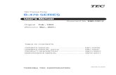 TEC B-470 Maintenance Manual