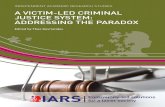 A Victim-Led Criminal Justice System